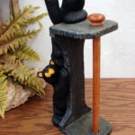 Retired Big Sky Carvers Jeff Fleming Bearfoots Bear Curious Cubs Paper Towel Holder