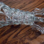 Vintage Pair of Bohemian Glass Czech Skio Union Libochovice Rocket Vases - Image 2