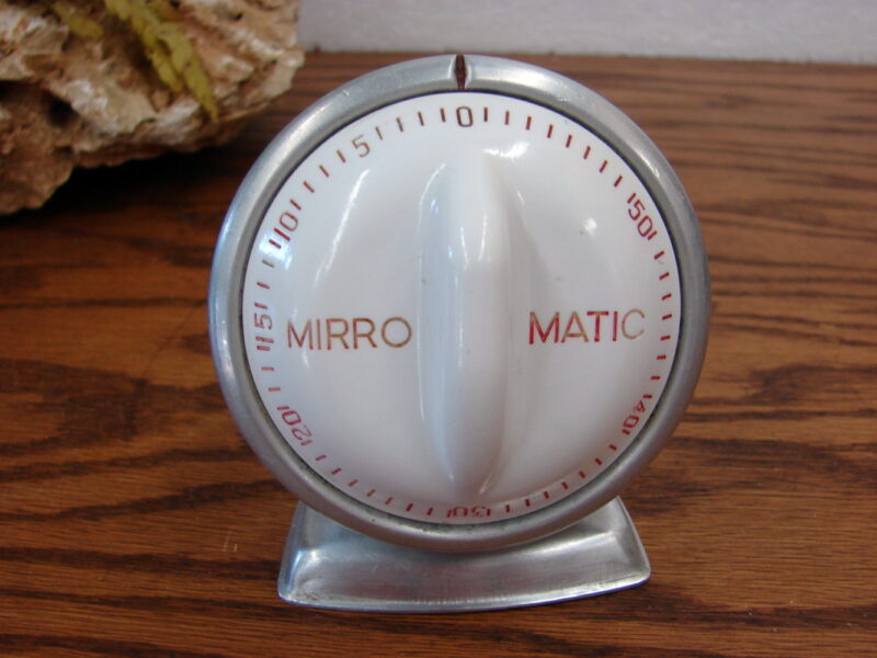 Lux Works Mirro Matic Timer 60 Minute Kitchen Works Art Deco MCM Vintage, Moose-R-Us.Com Log Cabin Decor