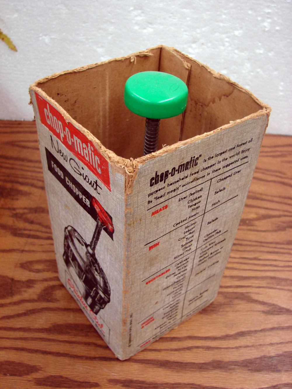 Vintage Popeil Chop-o-Matic New Giant Food Chopper No. 30 Original Box - Image 2