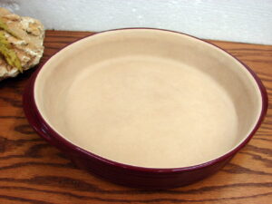 The Pampered Chef Family Heritage Stoneware Cranberry Deep Dish Round