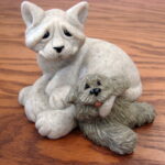 Retired Second Nature Design Quarry Critters Cari & Don Cat & Dog 2001