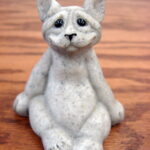 Retired Second Nature Design Quarry Critters Carl Sitting Cat 2000