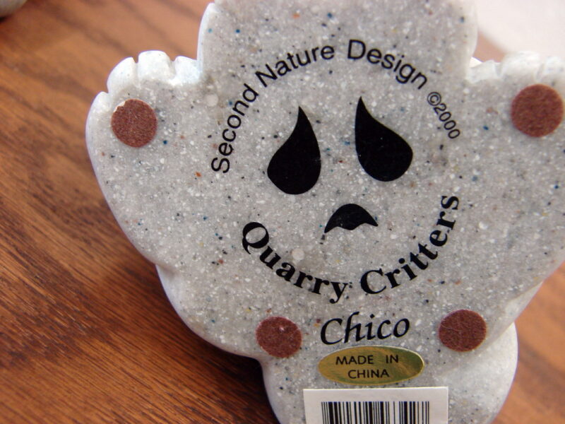 Retired Second Nature Design Quarry Critters Chico Grinning Cat 2000, Moose-R-Us.Com Log Cabin Decor