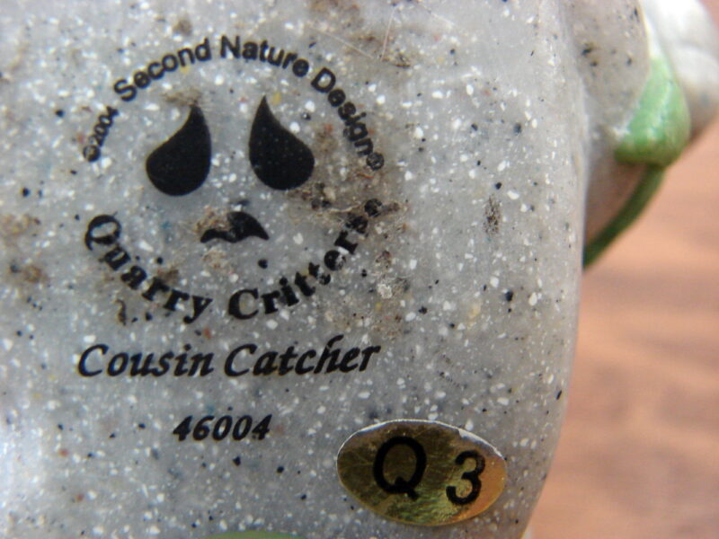 Retired Second Nature Design Quarry Critters Cousin Catcher Snorkeling Cat 2004 - Image 2