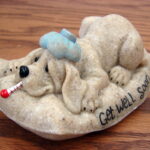 Retired Second Nature Design Quarry Critters Puppy Dog Get Well Soon 2004