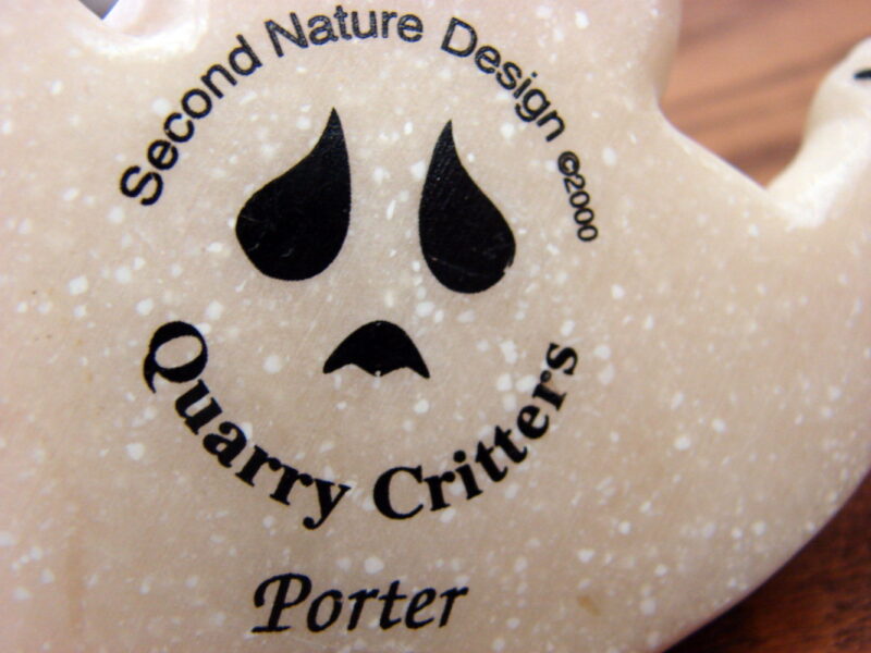 Retired Second Nature Design Quarry Critters Porter Polar Bear 2000, Moose-R-Us.Com Log Cabin Decor
