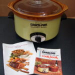 Vintage Yellow Retro 4 Qt Rival 3154 Crock Pot Slow Cooker 3 Part Crock
