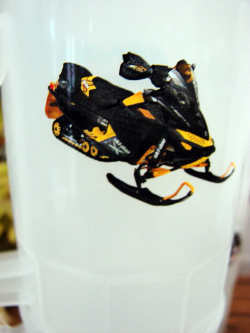 14 Promotional Advertising Ski-Doo Snowmobile Plastic Disposable Beer Mugs, Moose-R-Us.Com Antiques Collectibles Log Cabin Decor