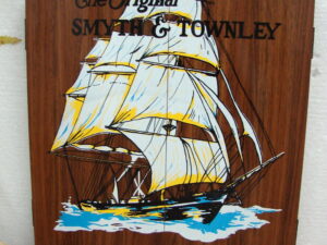 Vintage Brand New Smyth & Townley Wooden Dart Board Cabinet Galleon Ship