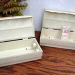 Set/2 Vintage Tupperware Wax Paper Foil Dispenser One Brand New #1572