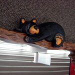 Retired Big Sky Carvers Bear Jeff Fleming Wall Mirror Peg Rack Over 3 Foot Long! - Image 2