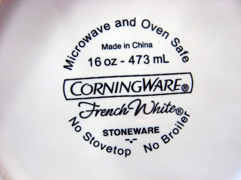 Corning Ware French White 5 Piece Casserole w/ Blue Tint Lid Set, Moose-R-Us.Com Log Cabin Decor