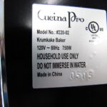 CucinaPro Pizzelle Maker Non-stick Electric Cookie Baker 220-02 - Image 3