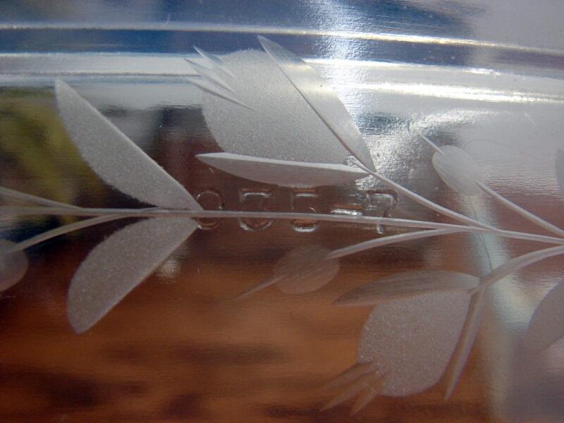 Vintage FRY Glass Opalescent Square Covered Casserole Dish 1935 Carrier - Image 4