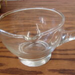 Glass Crystal Punch Bowl Ladle w/ Pour Spout 13” Flat Bottom Bowl - Image 2