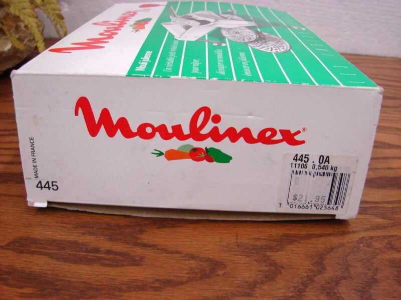 Moulinex Food Processor #45 France Like New in Box 3 Discs, Moose-R-Us.Com Log Cabin Decor
