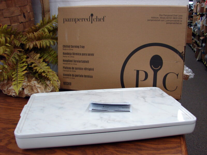 The Pampered Chef Brand New Chilled Serving Tray #101369, Moose-R-Us.Com Log Cabin Decor