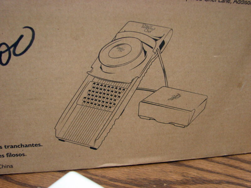 The Pampered Chef Ultimate Mandolin #1087 Slices Grates 4 Blades Box, Moose-R-Us.Com Antiques Collectibles Log Cabin Decor