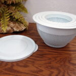 The Pampered Chef 5 pc Sieve Colander Nesting Bowl Set Grip Bottoms - Image 2