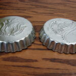 Vintage Punched Tin Biscuit Cutter Molds Set/2 Hanging Holes - Image 2