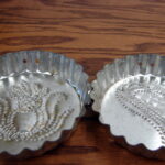 Vintage Punched Tin Biscuit Cutter Molds Set/2 Hanging Holes