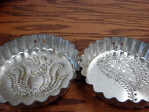 Vintage Aluminum Set/2 Portion Pie Divider Slice Cutter Scorer 5 and 7 Section, Moose-R-Us.Com Log Cabin Decor