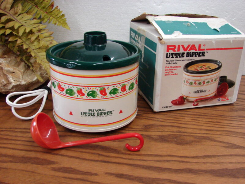 Vintage Rival Little Dipper Complete Original Box Chili Peppers #3204