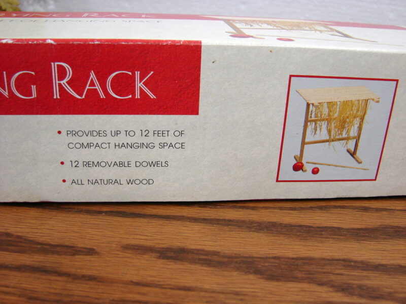 VillaWare Pasta Drying Rack #515 Natural Wood 12 Feet of Drying Space Brand New, Moose-R-Us.Com Log Cabin Decor
