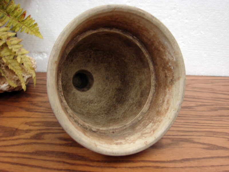 Vintage Western Stoneware Red Wing Brushware Cemetery Vase Urn, Moose-R-Us.Com Log Cabin Decor
