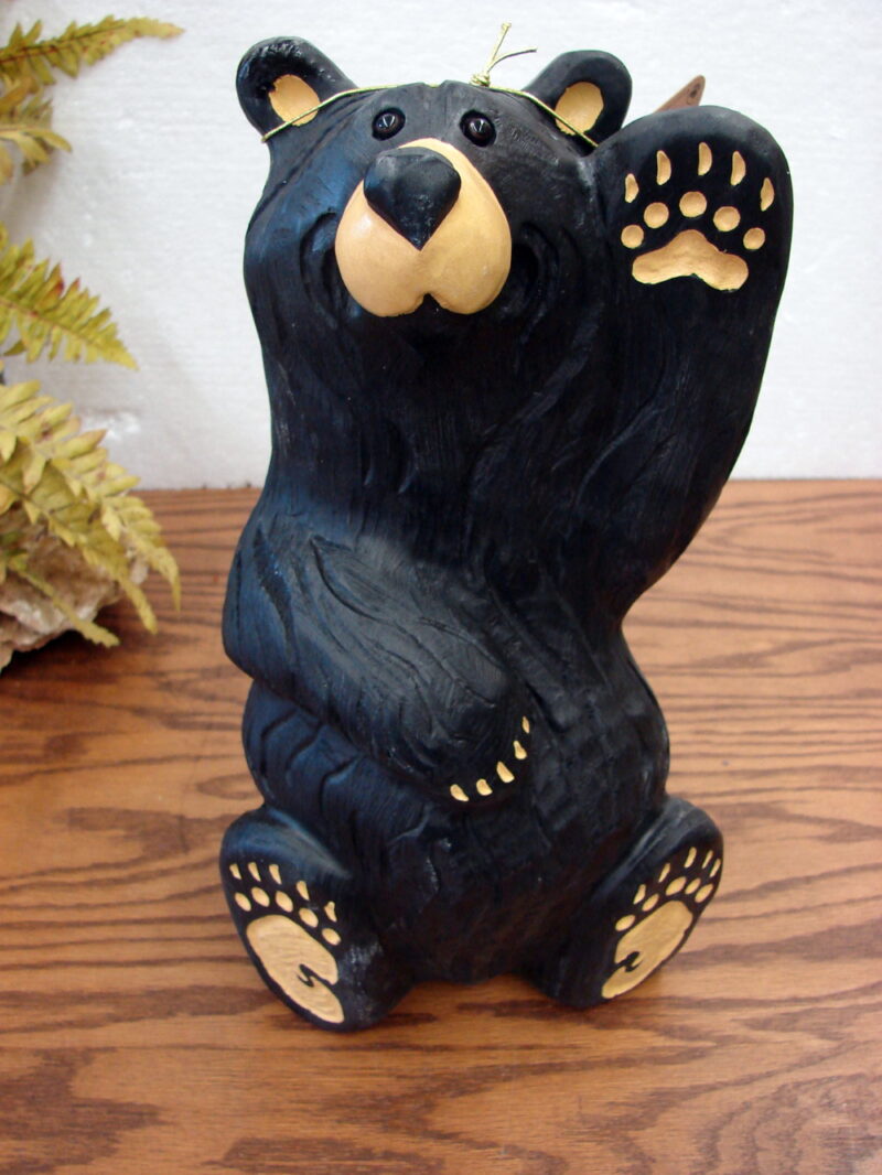 Big Sky Carvers Bearfoot Bears Jeff Fleming Grand Mikey Figurine, Moose-R-Us.Com Log Cabin Decor