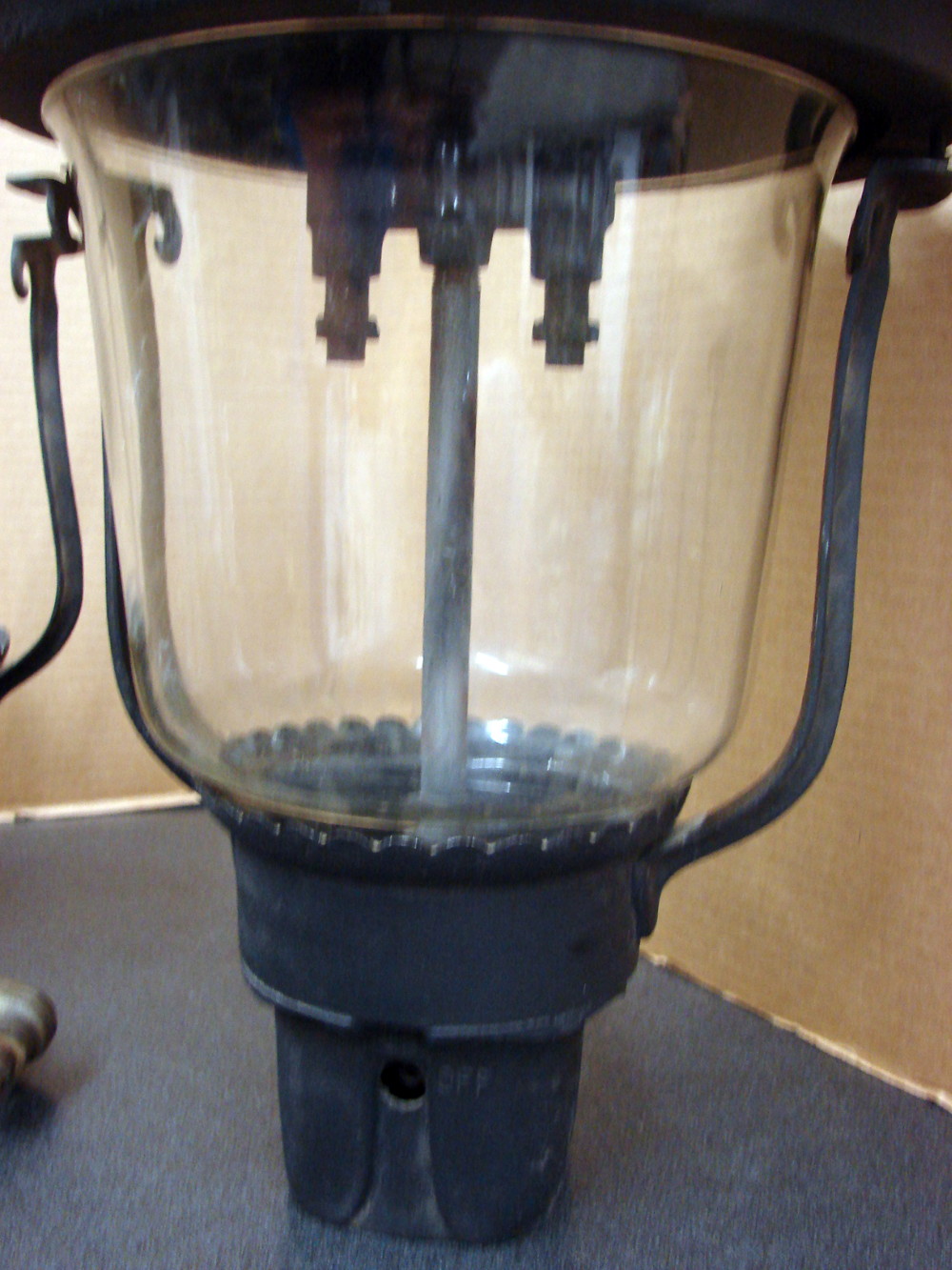 Pair of Antique Gas Street Lanterns Complete Charmglow Antioch IL - Image 3