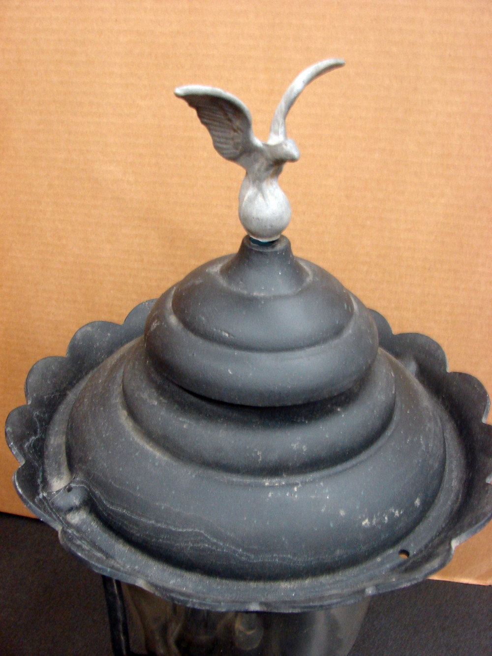 Pair of Antique Gas Street Lanterns Complete Charmglow Antioch IL - Image 4