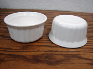 Set/2 Corning Ware French White Custard Cup 4 oz