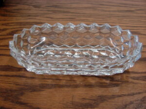 Vintage Cubist Fostoria American Clear Cubist 10&#8243; Salad Party Server Bowl 5&#8243;, Moose-R-Us.Com Log Cabin Decor