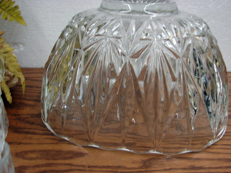 Vintage Hazel Atlas Williamsport Glass Square Punch Bowl Cups Ladle Hooks, Moose-R-Us.Com Antiques Collectibles Log Cabin Decor