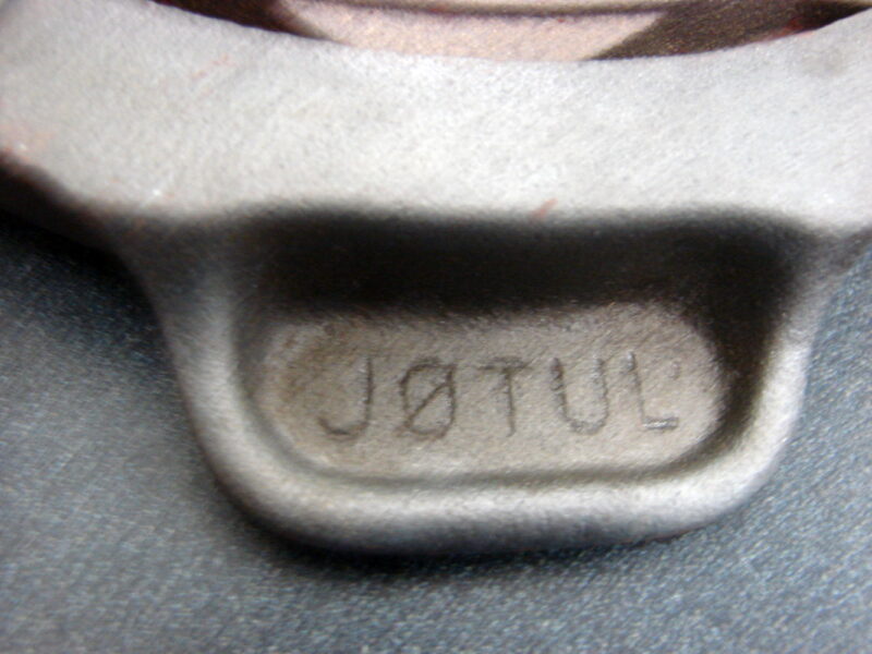JØTUL Cast Iron Heart No 6 Pizzelle Cookie Press Jotul Norway Waffle Iron w/ Base, Moose-R-Us.Com Antiques Collectibles Log Cabin Decor