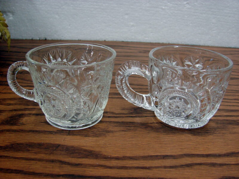 Antique Original Box 1920 LE Smith Slewed Horseshoe Punch Bowl Cups 19 Pc Set, Moose-R-Us.Com Antiques Collectibles Log Cabin Decor