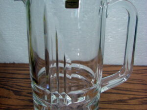 Vintage Brand New Art Deco Luminarc Verrerie D' Arques Crystal Pitcher France