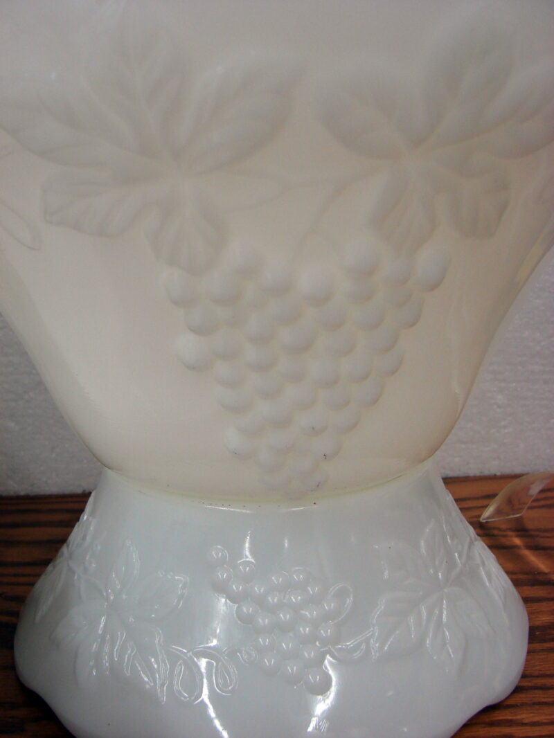 Choice of Vintage Anchor Hocking Milk Glass Harvest Grape Vine Punch Bowl Sets, Moose-R-Us.Com Antiques Collectibles Log Cabin Decor