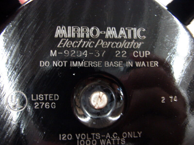 Vintage MIRRO-MATIC 22 Cup Automatic Electric Coffee Percolator Avocado Fade, Moose-R-Us.Com Antiques Collectibles Log Cabin Decor