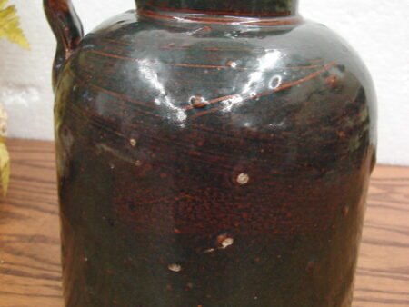 Antique Albany Slip Minnesota Stoneware Red Wing MN Wide Mouth Jug Marked