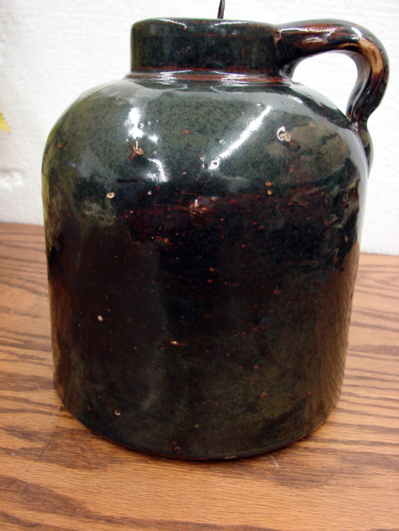 Antique Albany Slip Minnesota Stoneware Red Wing MN Wide Mouth Jug Marked, Moose-R-Us.Com Log Cabin Decor