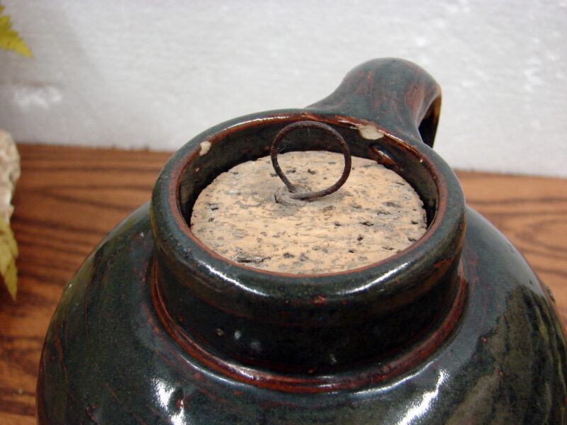 Antique Albany Slip Minnesota Stoneware Red Wing MN Wide Mouth Jug Marked, Moose-R-Us.Com Log Cabin Decor