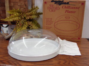 Pampered Chef Large Chillzanne Platter Domed Lid w/ Original Box