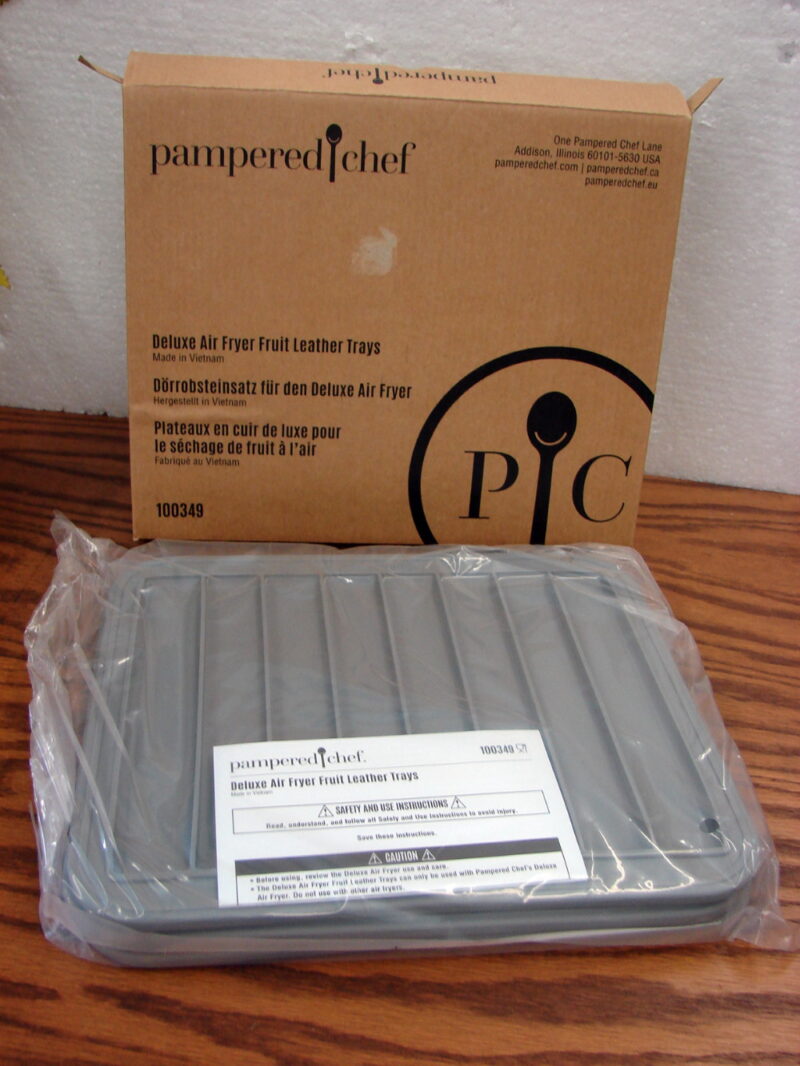 Set/3 Brand New The Pampered Chef Deluxe Air Fryer Fruit Leather Trays #100349, Moose-R-Us.Com Antiques Collectibles Log Cabin Decor