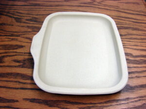 The Pampered Chef Stoneware Small Stone Bar Pan Toaster Oven #1204
