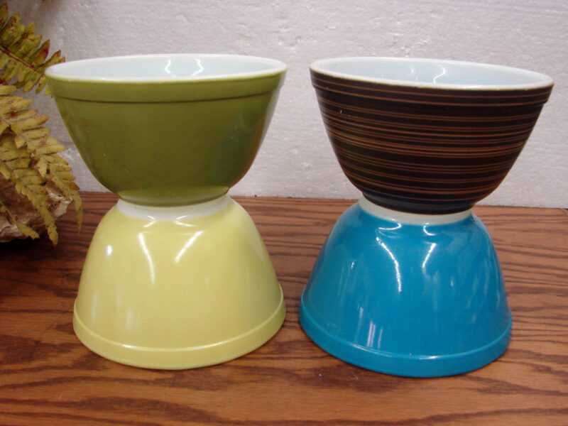 Vintage PYREX Lot of Four Bowls #401 As Is Great for Use, Moose-R-Us.Com Antiques Collectibles Log Cabin Decor