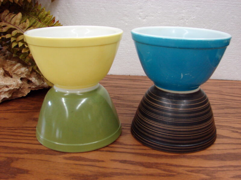 Vintage PYREX Lot of Four Bowls #401 As Is Great for Use, Moose-R-Us.Com Antiques Collectibles Log Cabin Decor