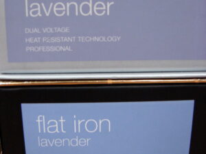 Professional Soleil Lavender Ceramic Flat Iron or Heat Resistant Styling Comb